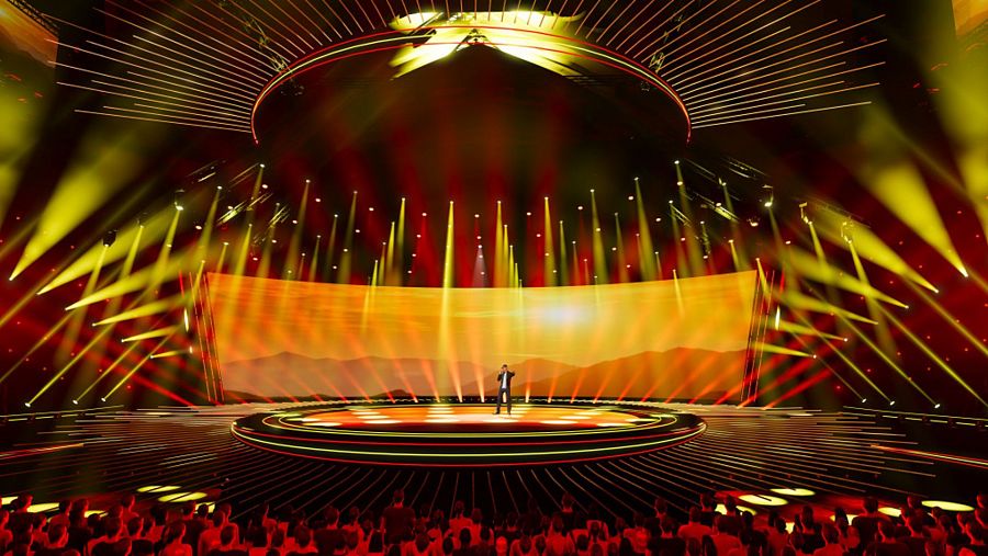 Render del escenario de Eurovisión Junior 2022