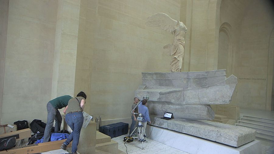 Digitalización restauración Victoria de Samotracia
