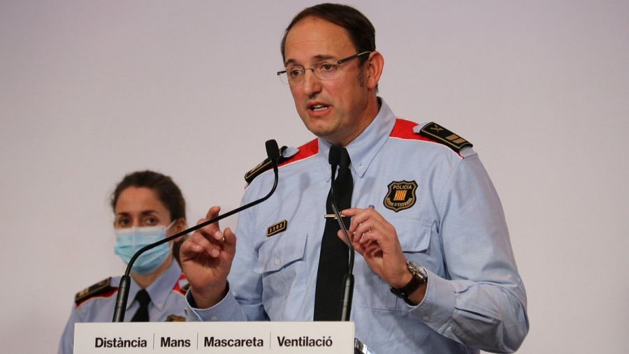 El comissari en cap dels Mossos d'Esquadra, Josep Maria Estela, explica les novetats de la campanya contra els incendis