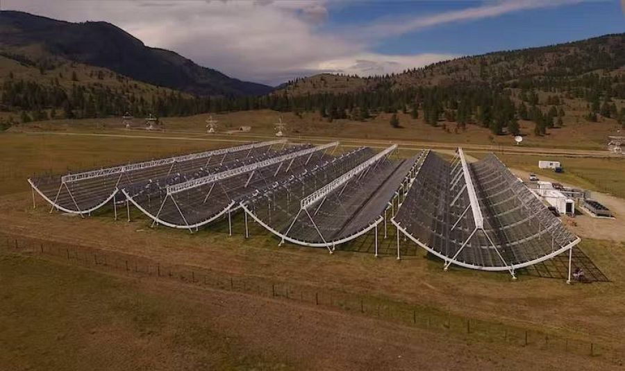 El radiotelescopio CHIME.