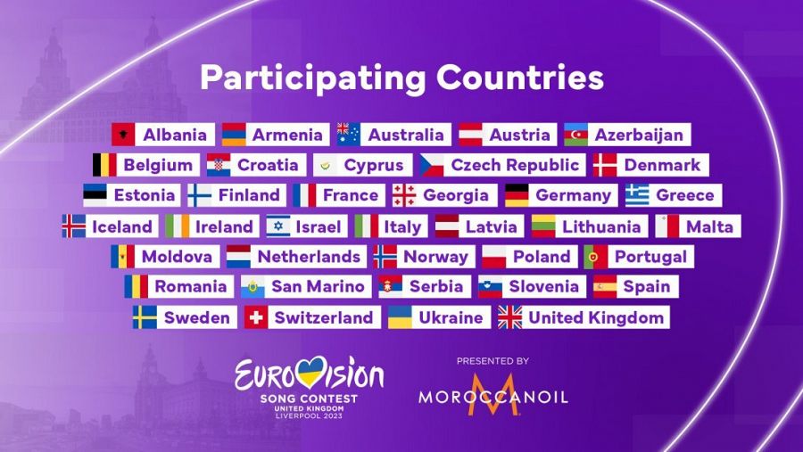 Lista completa de los 37 países que participarán en la 67ª edición de Eurovisión