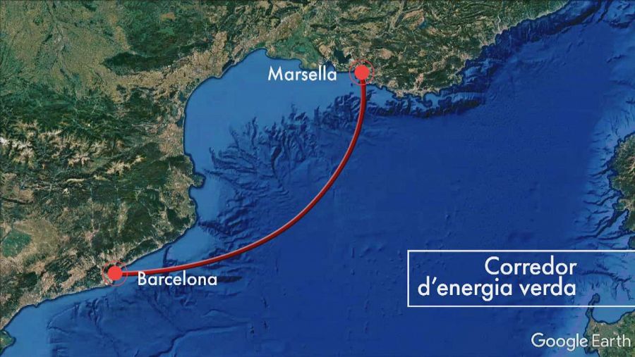 Corredor d'energia verda: connecta Barcelona i Marsella