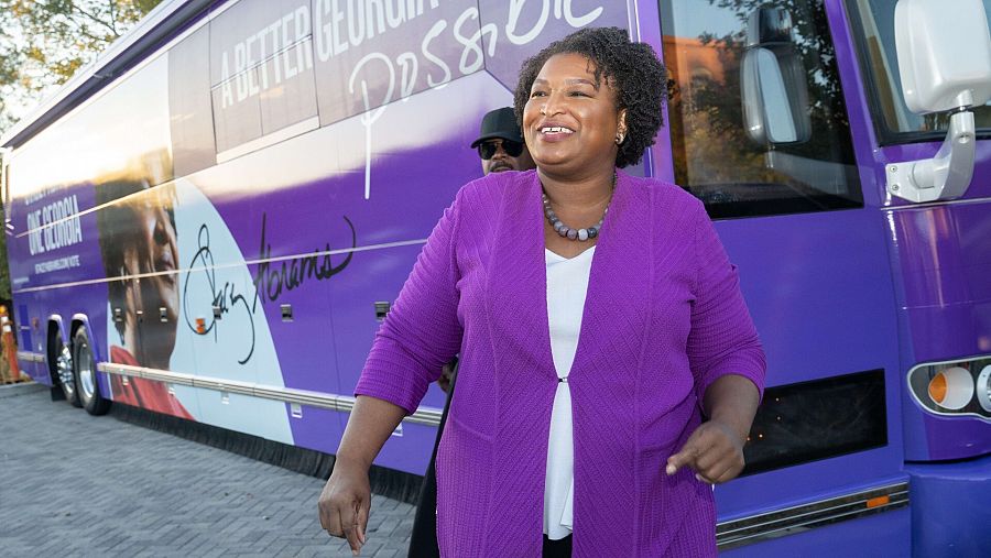 La candidata demócrata a gobernar el Estado de Georgia, Stacey Abrams. Foto: Megan Varner/Getty Images/AFP