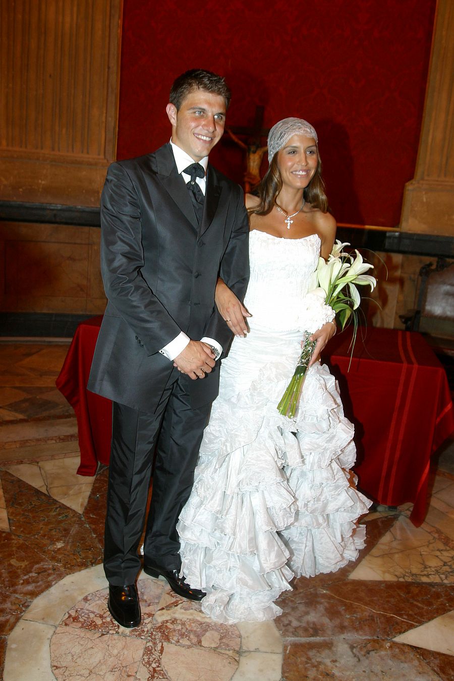 Joaquín Sánchez Rodríguez  y Susana Saborido se casaron en 2005