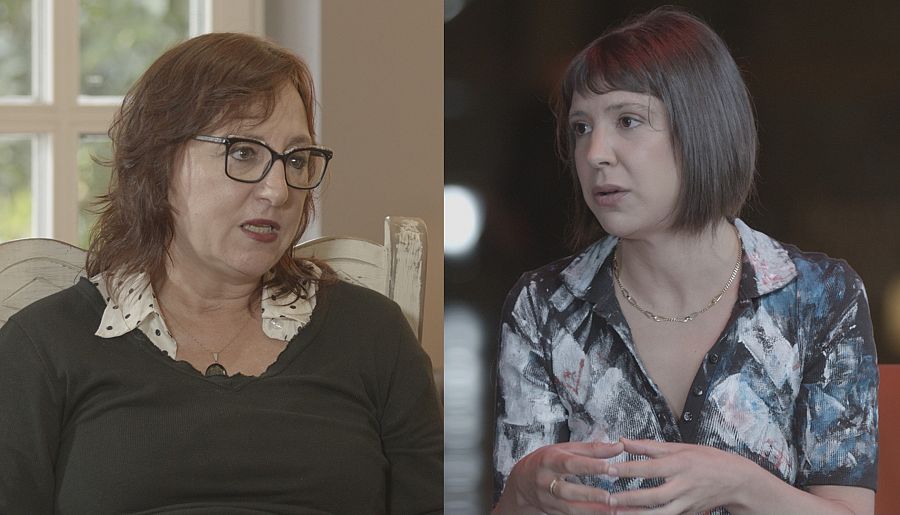 Miren Agur y Aixa de la Cruz