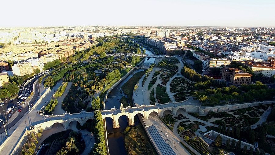 Vista aérea del Río Manzanares