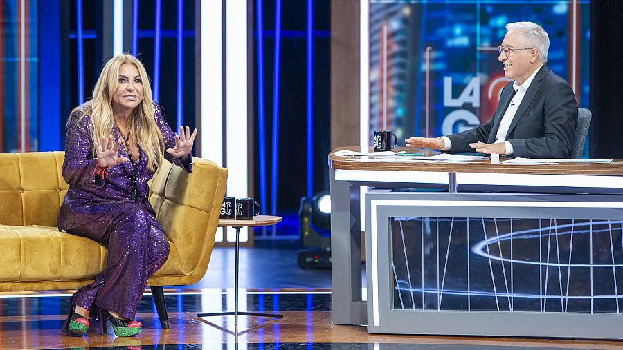 La presentadora Cristina Tárrega visita'La Gran Confusión'