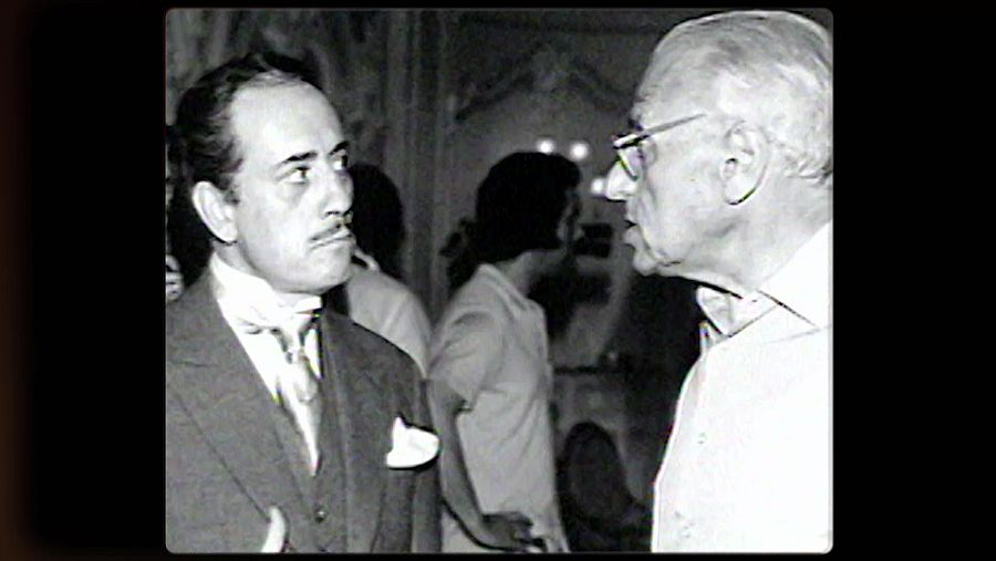 George Cukor con José Luis López Vázquez