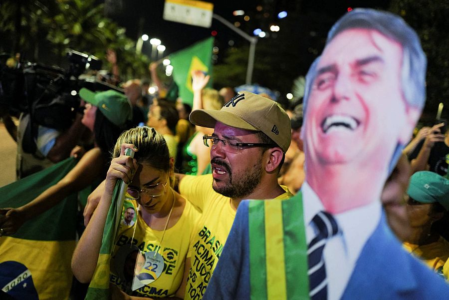 Simpatizantes del ex presidente Jair Bolsonaro