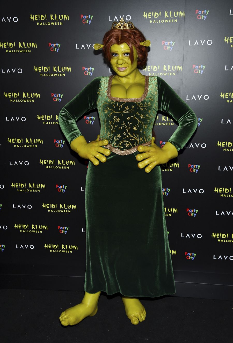Heidi Klum disfrazada de Fiona en 2018