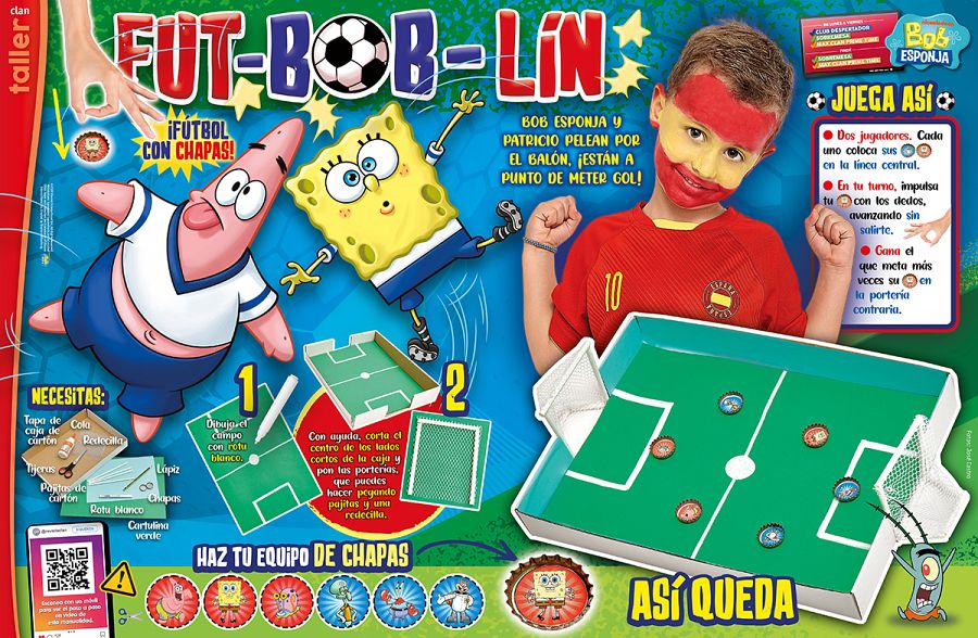 Bob Esponja en la revista Clan noviembre 2022
