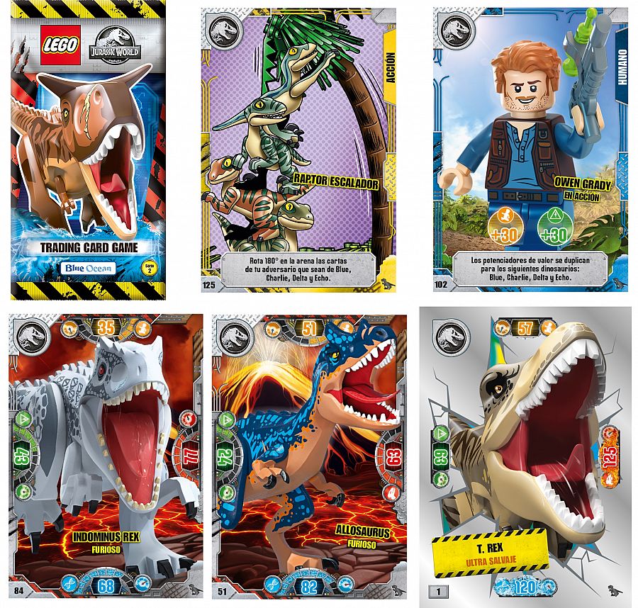 Cromos de Jurassic World en la revista Clan noviembre 2022.