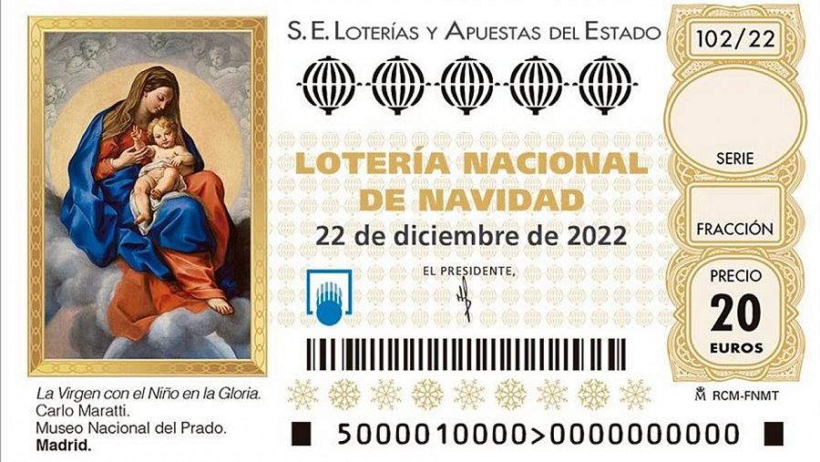 Lotería de Navidad 2022, diseño del décimo