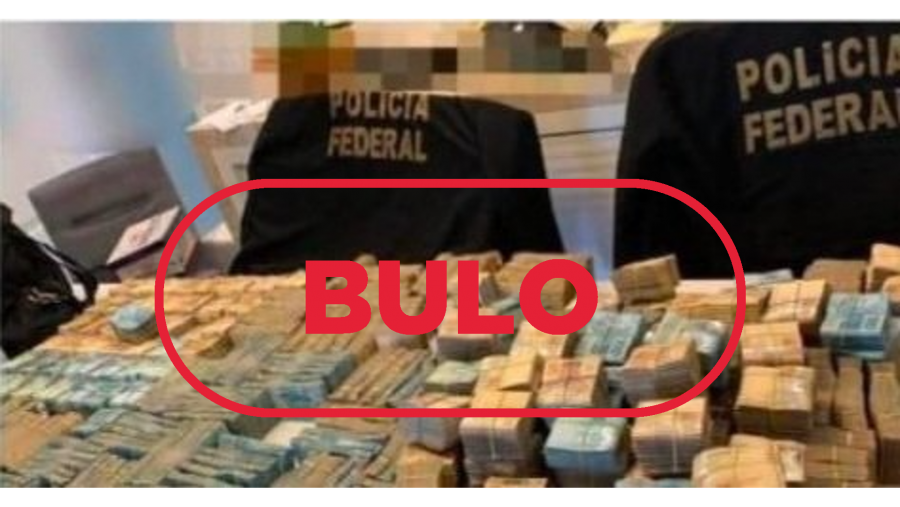 Fotografía utilizada para difundir el bulo del pago a votantes de Lula con el sello: Bulo