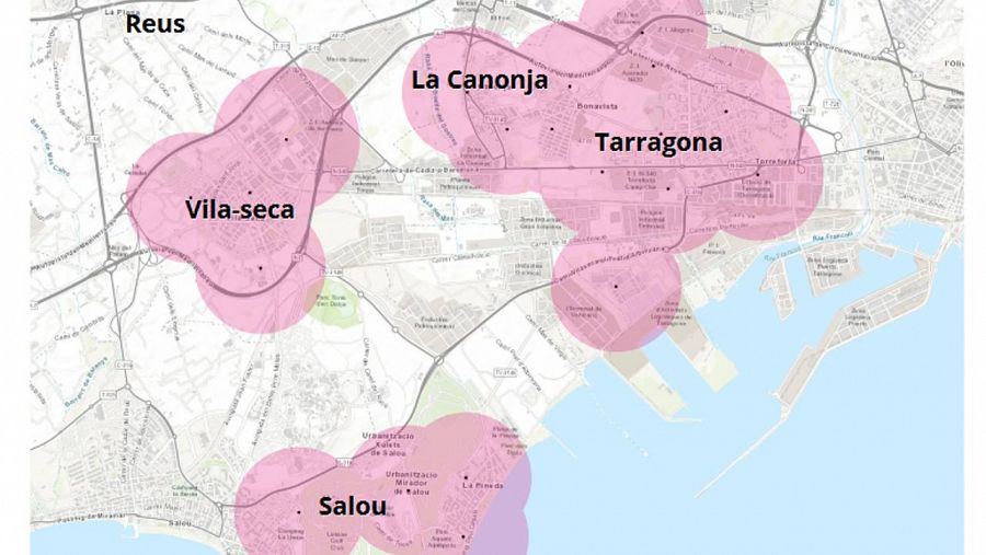 Àreas de Tarragona on sonaran les sirenes