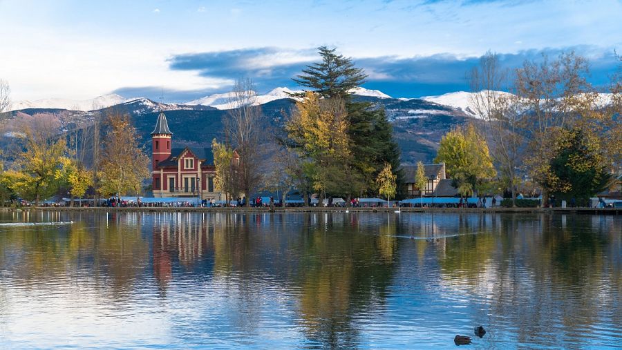 El llac de Puigcerdà, a la Cerdanya