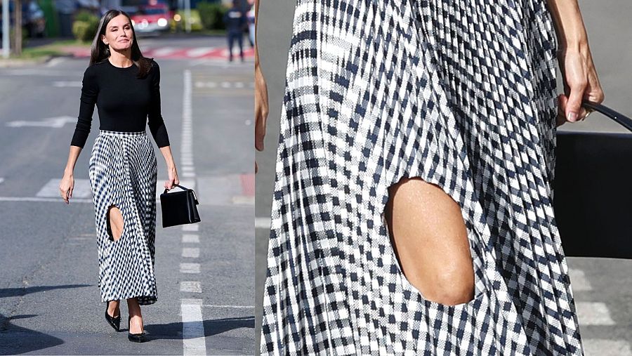 La falda de cuadros vichy en blanco y negro que pertenece a la colección de H&M x Toga Archives