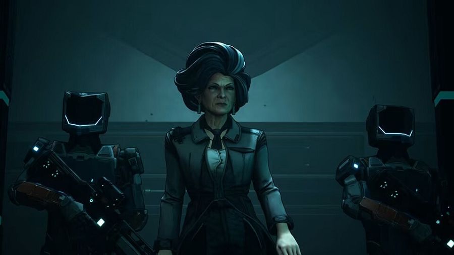 Susan Coldwell es la directora general de la corporación armamentística Tediore y la villana de New Tales from the Boerderlands.