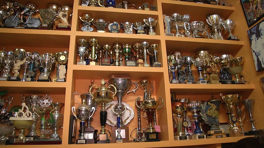 Sala de trofeos de Sebastián Mora