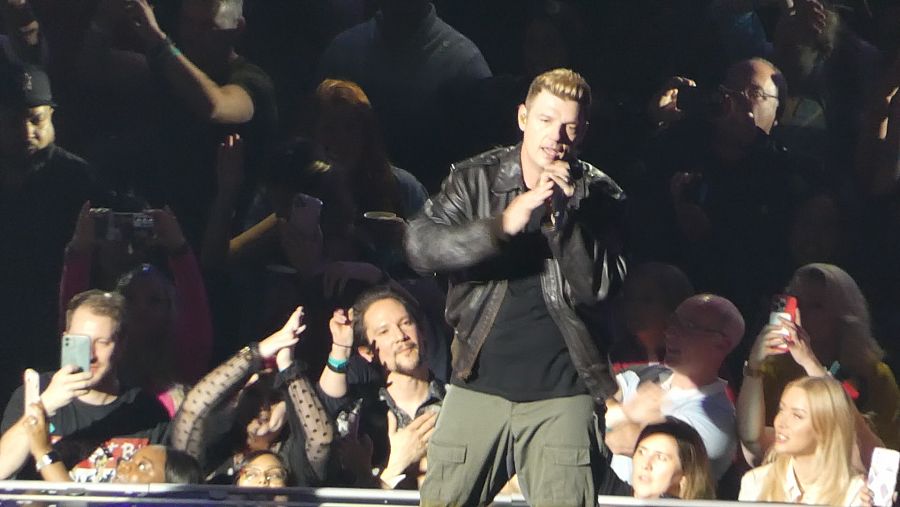 Nick Carter, en una actuación de los Backstreet boys en London