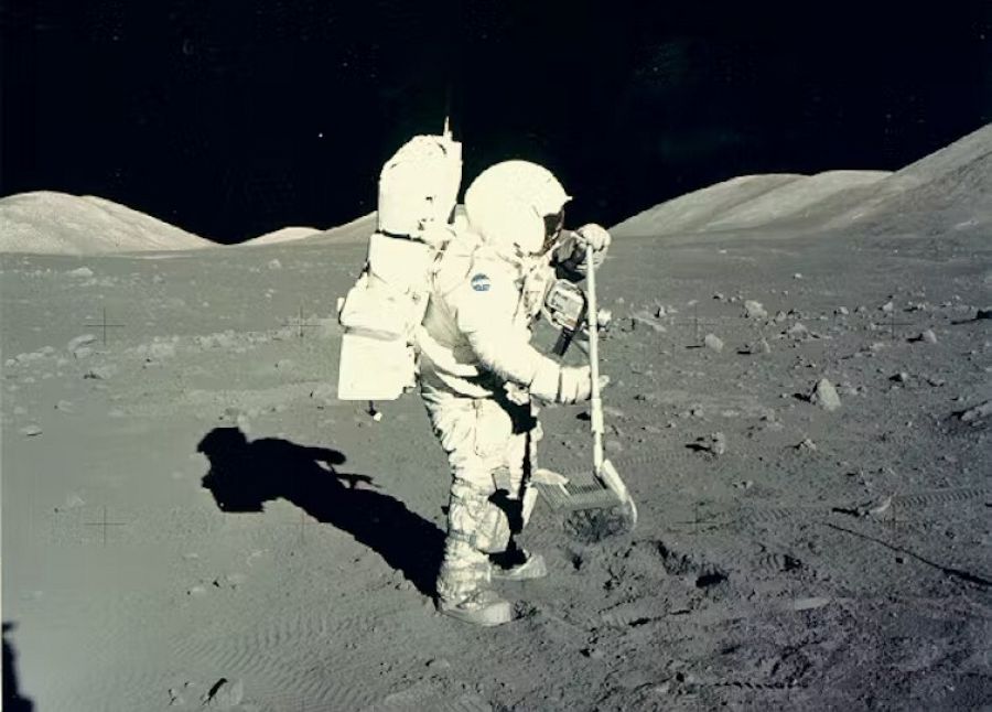 El astronauta Jack Schmitt de la misión Apolo 17