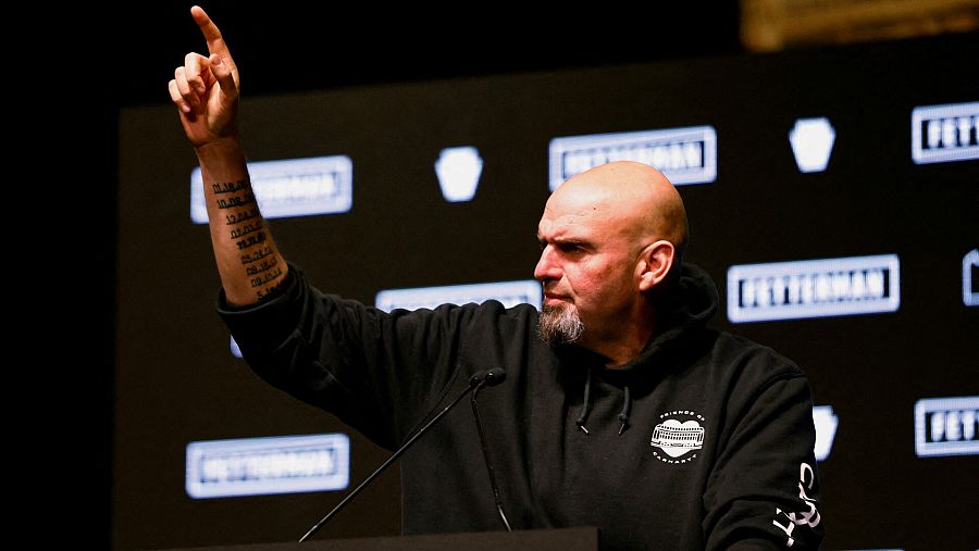 John Fetterman (demócrata), ganador del escaño al Senado por Pensilvania. REUTERS/Quinn Glabicki