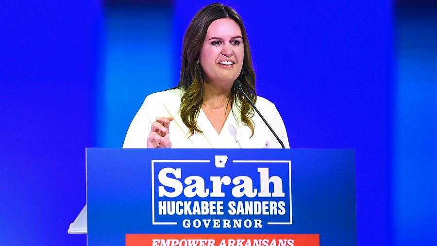 La gobernadora electa de Arkansas, Sarah Huckabee Sanders. Foto: AP Photo/Will Newton