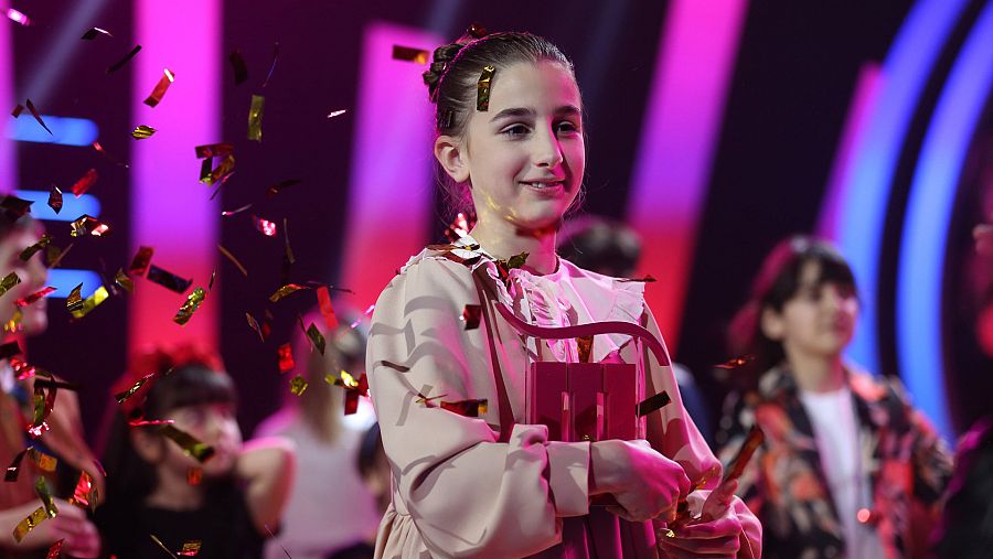 Mariam Bigvava ganó en junio el Ranina 2022, la preselección de Georgia para Eurovisión Junior