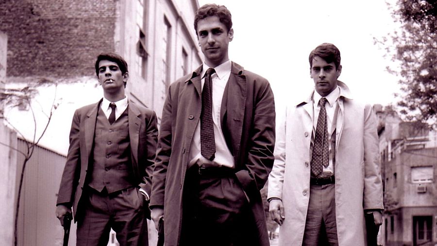Pablo Echarri, Leonardo Sbaraglia y Eduardo Noriega en 'Plata quemada' (2000)