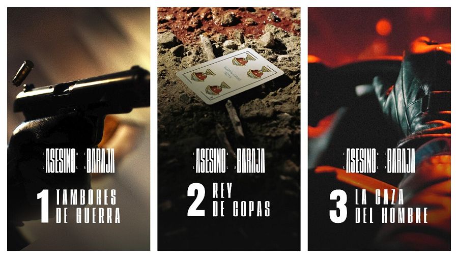 Carteles de la serie El Asesino de la baraja de RTVE Play