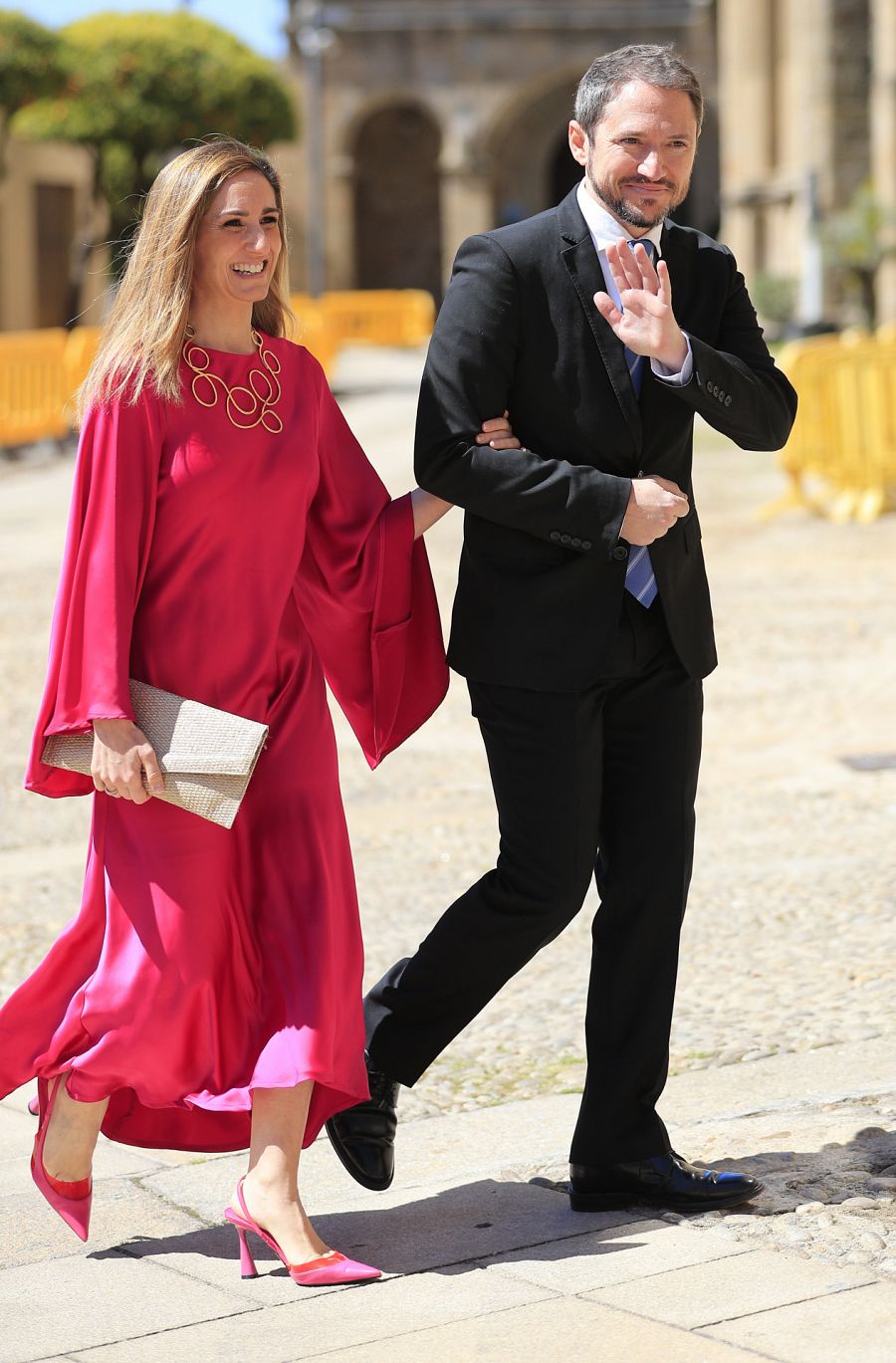 Manuel y Alejandra Martos en la boda de Isabelle Junot y Álvaro Flacó