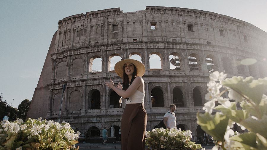 Inés Hernand, en Roma