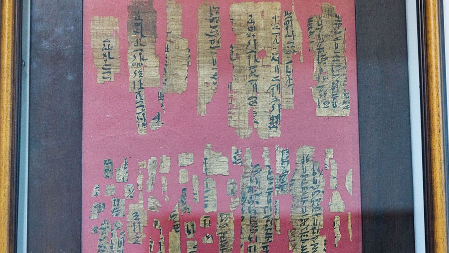 Fragmentos de papiro del primer texto filosófico en Mallorca