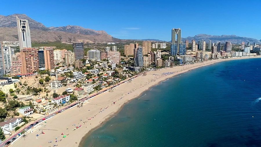 Panorámica de la playa de Benidorm