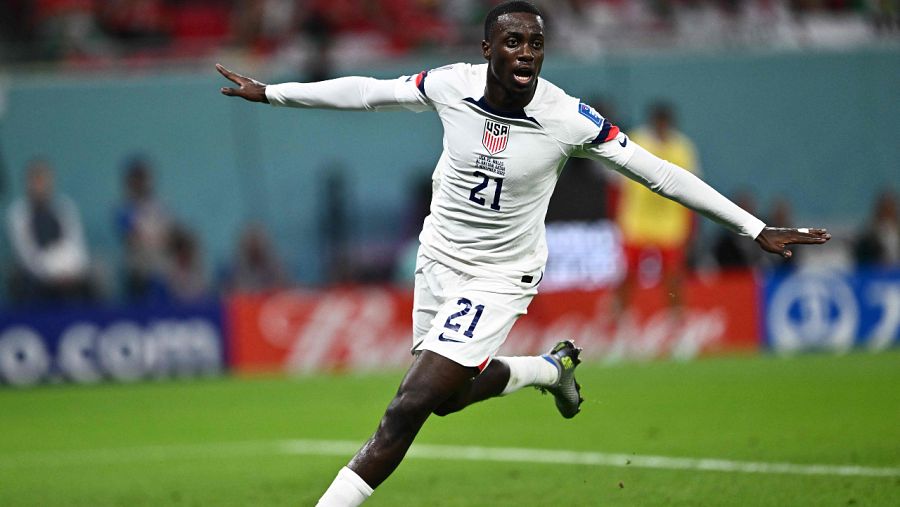 Estados Unidos 1-0 Gales: Weah celebra el gol