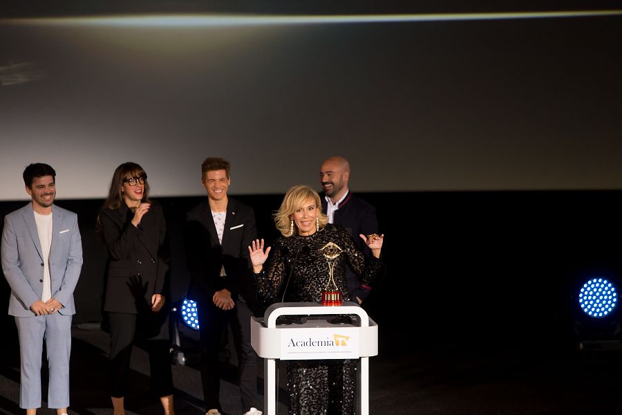 María Eizaguirre recogió el Premio Iris de la Crítica 2022 concedido por la prensa especializada al Benidorm Fest