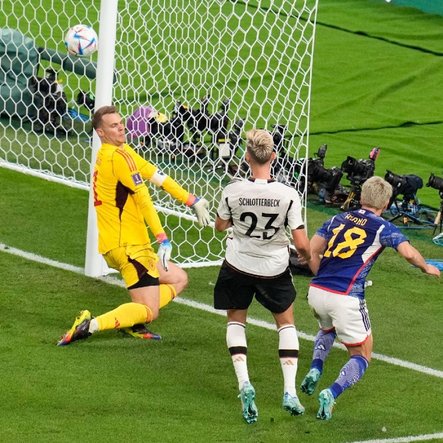 Mundial 2022: Takuma Asano, de Japón, marca el gol de la victoria ante Alemania (1-2)