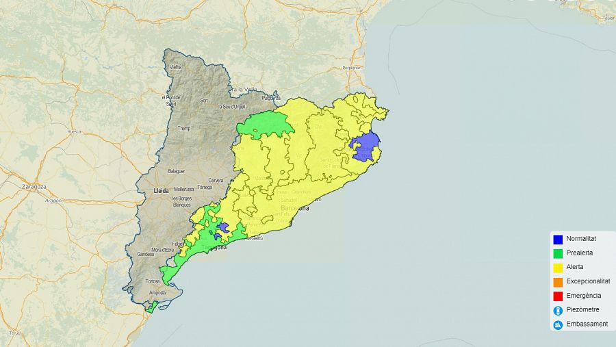 Situació de sequera a les conques internes de Catalunya a finals de novembre | ACA