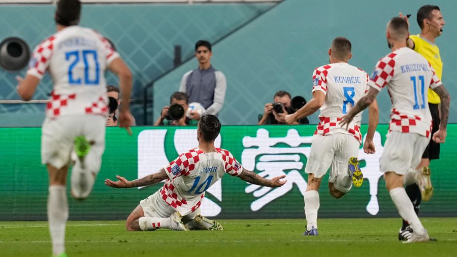 Croacia - Canadá: Los croatas celebran el segundo gol