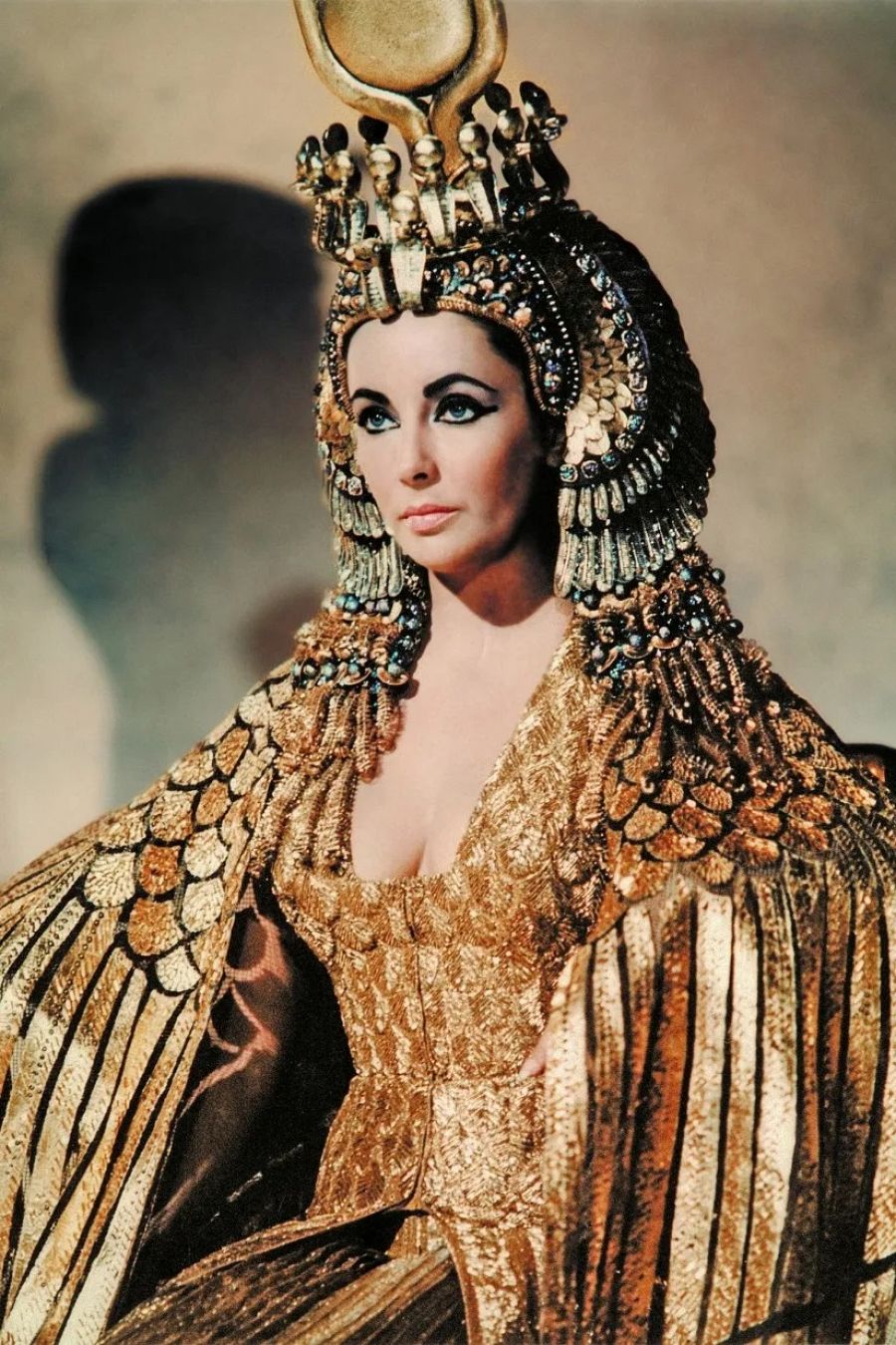 Elizabeth Taylor en el rodaje de 'Cleopatra'