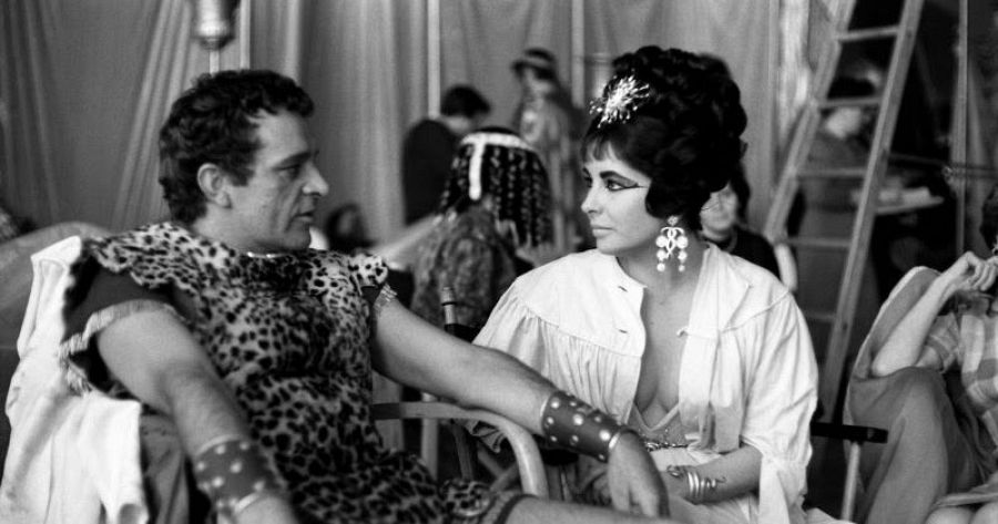 Richard Burton Elizabeth Taylor rodaje Cleopatra amor historia