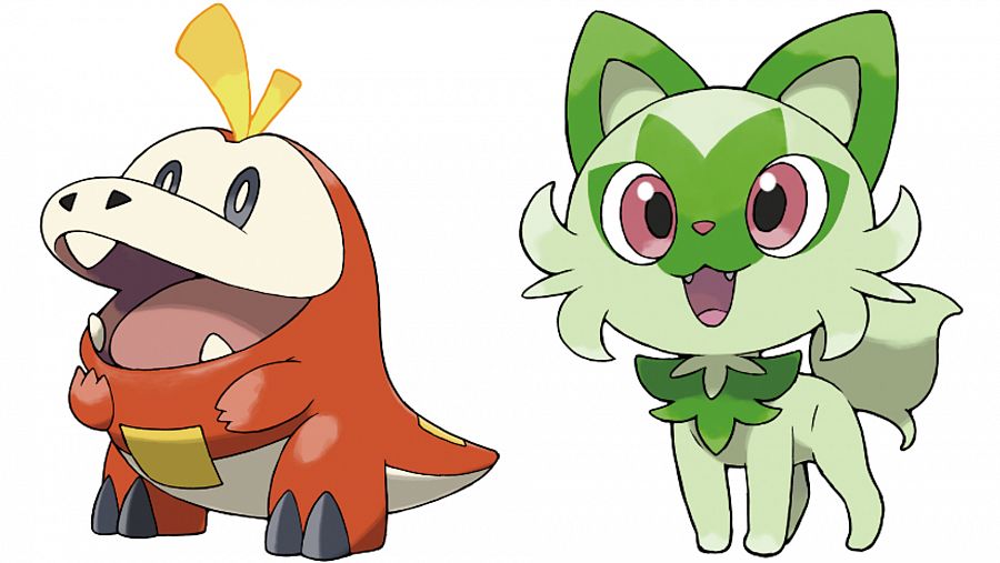 Fuecoco y Sprigatito son dos de los tres Pokémon iniciales de la región de Paldea