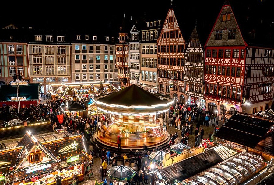 Mercado de Navidad de Frankfurt, Alemania.