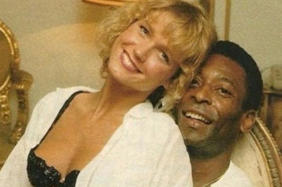 Pelé y su segunda esposa, Assiria Seixas Lemos, 20 años menor que él