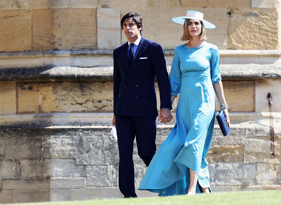 Nacho Figueras y su mujer Delfina Blaquier en la boda de Harry y Megan