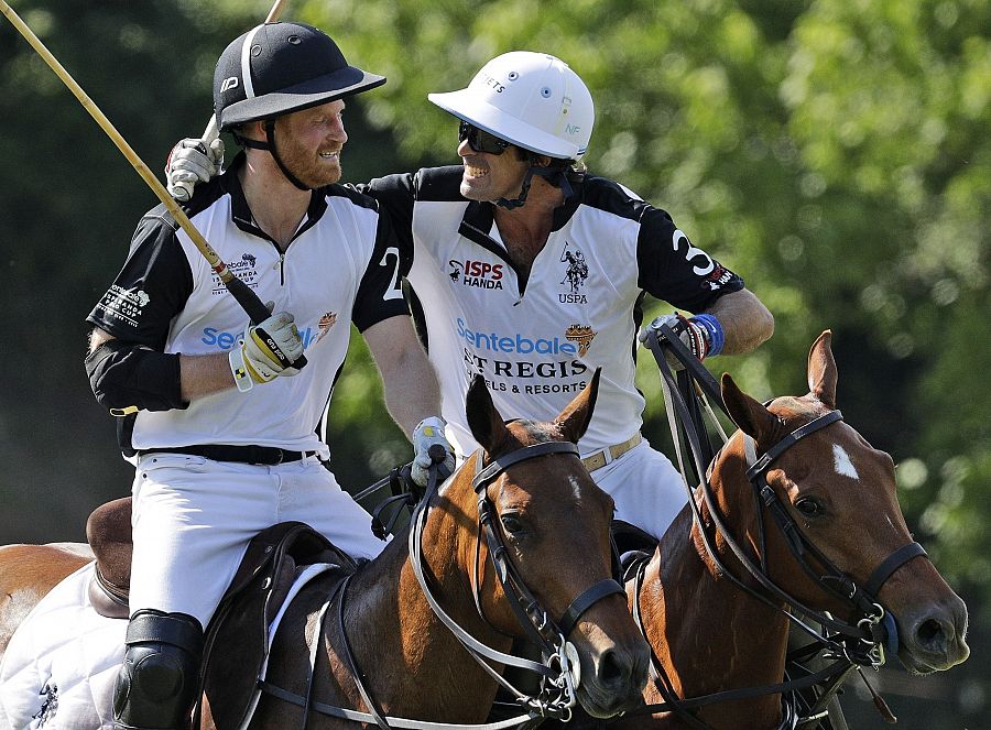 El príncipr Harry y Nacho Figueras, 2019