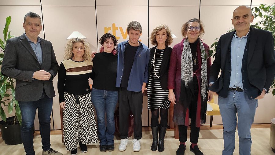 Foto de familia del jurado del XIII Concurso de Cortos RNE.