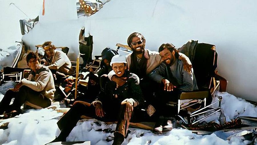 Algunos de los 16 supervivientes de la Tragedia de los Andes