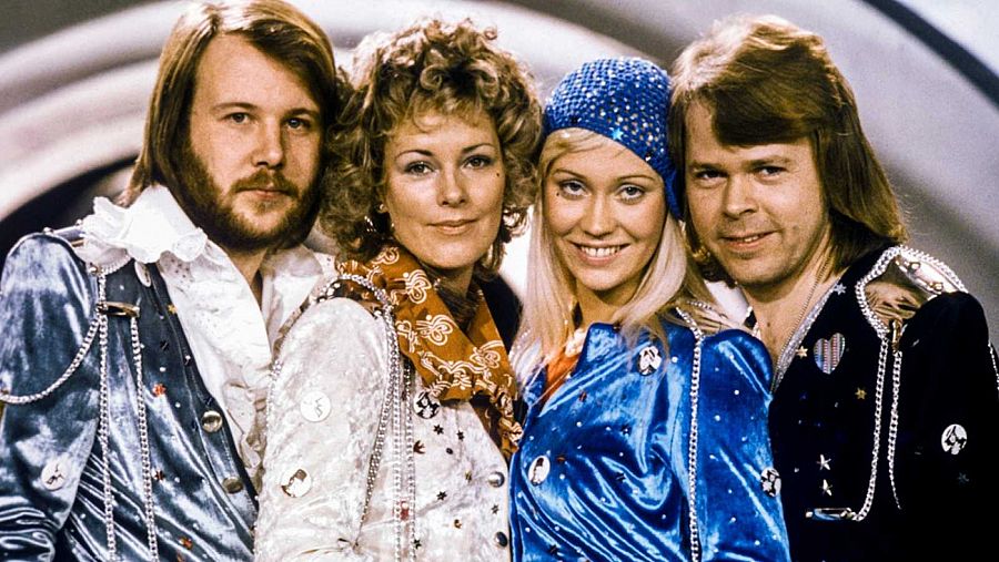Los cuatro integrantes del grupo sueco ABBA