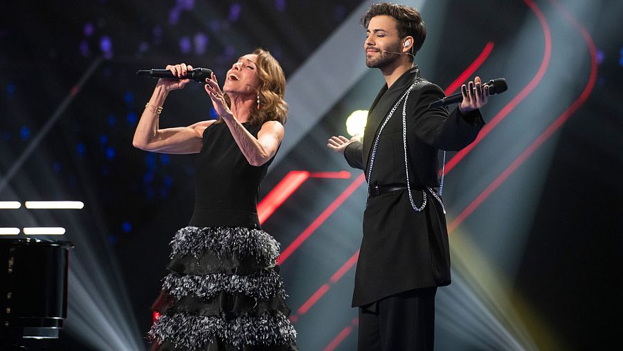 Ana Belén y Agoney en el último programa de Dúos Increíbles